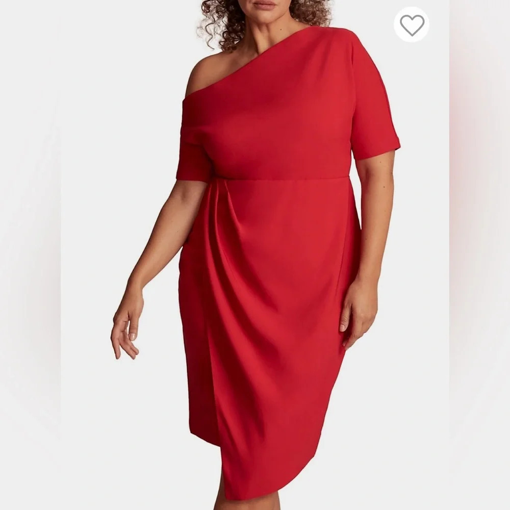 11 HONORE Plus Adeline Off-The-Shoulder Midi Dress - Picture 3 of 12